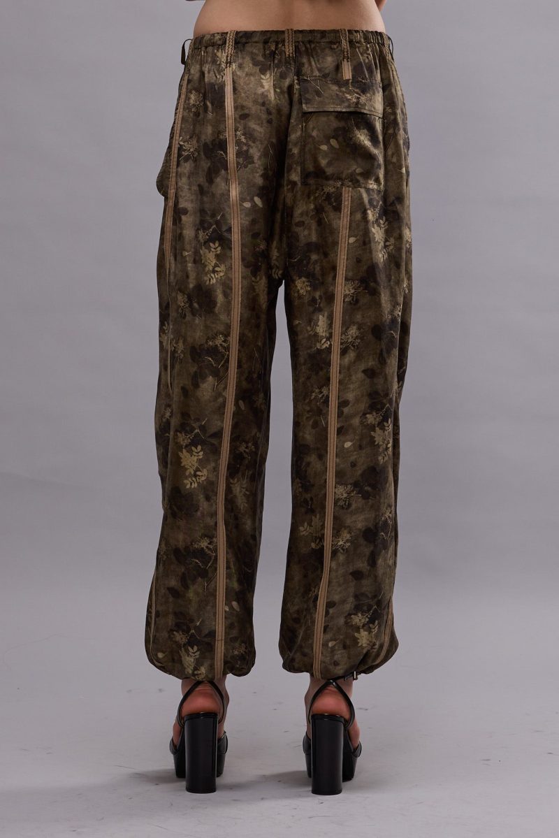 r13 balloon pants with double seam olive floral 41013131247785