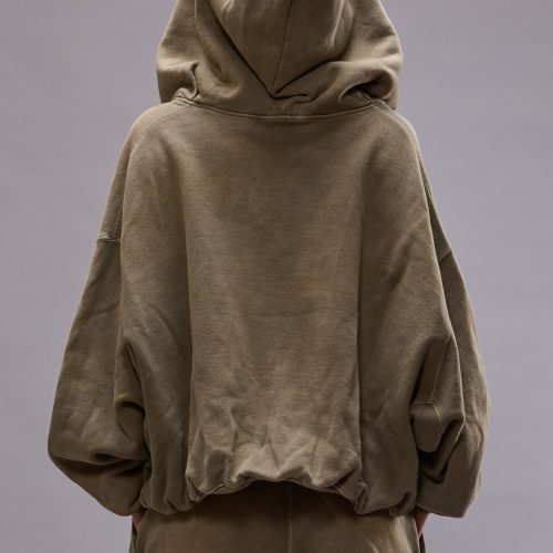 r13 balloon zip up hoodie faded olive 41013137932457