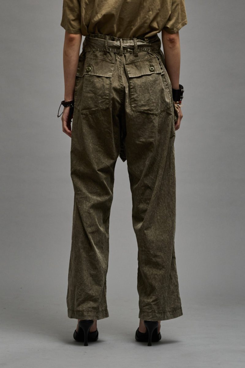 r13 belted utility pant olive garment dye 38947015721129