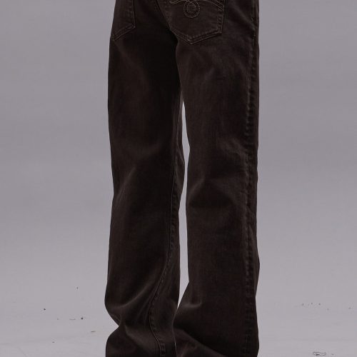 r13 boy flare chocolate brown stretch 40045079396521