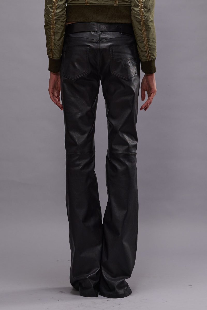 r13 boy flare leather pant black 41013146058921