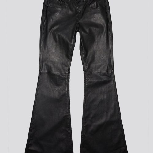 r13 boy flare leather pant black 41031364313257