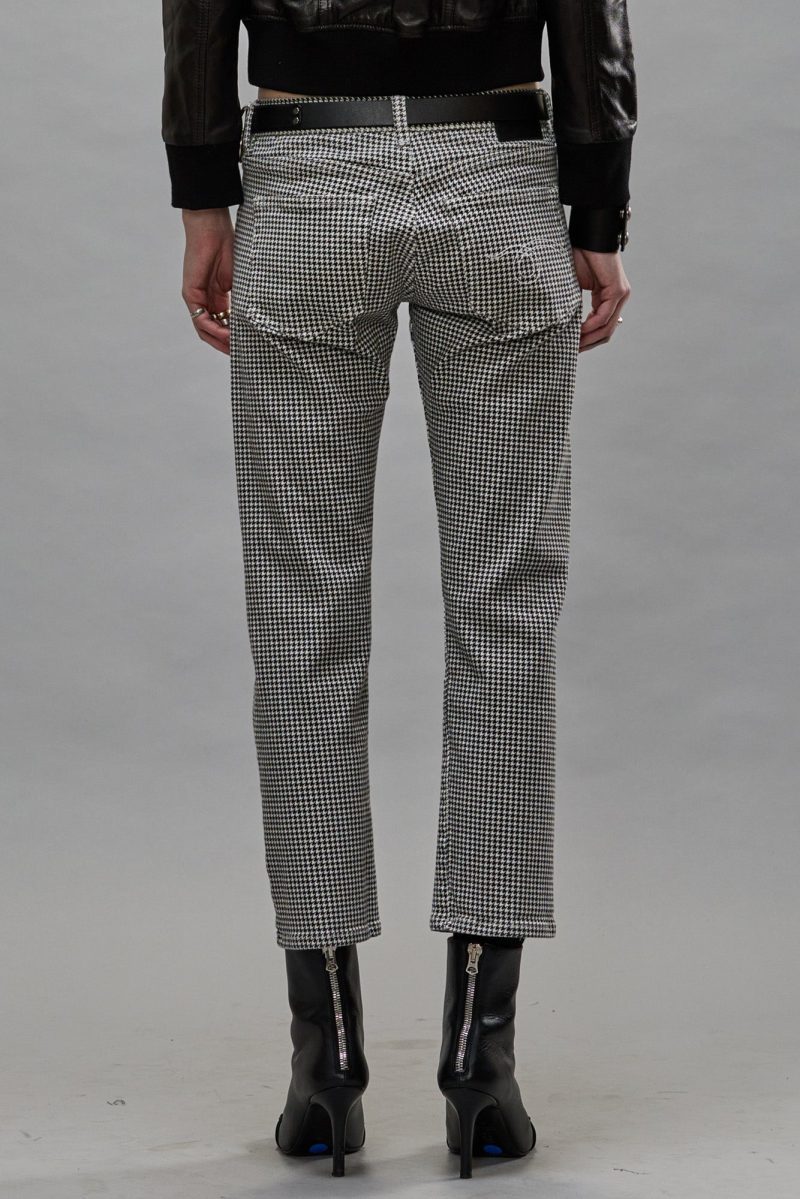 r13 boy straight printed houndstooth 39441705140393