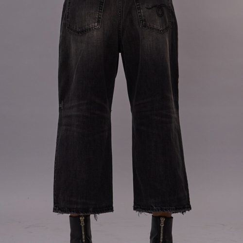 r13 crop wide leg jean wilson black 41013813870761