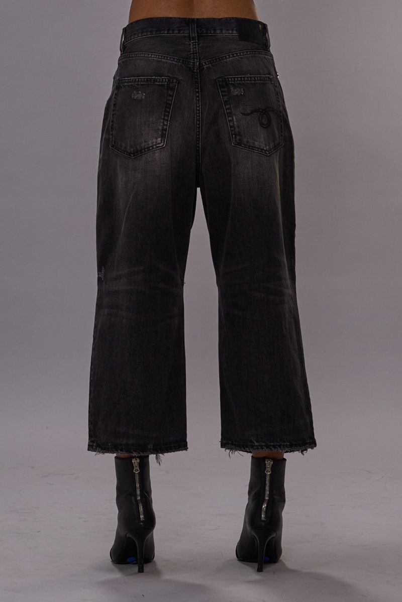 r13 crop wide leg jean wilson black 41013813870761