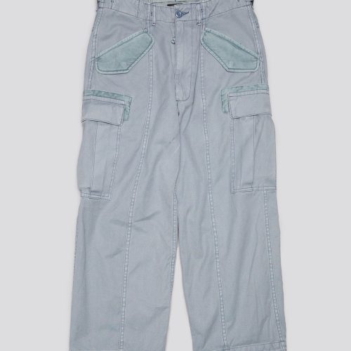 r13 cropped cargo faded steel blue canvas 41030992167081