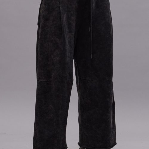 r13 cropped pleated sweatpant acid black 40348373024937