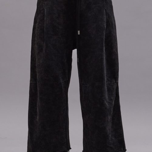 r13 cropped pleated sweatpant acid black 40348373057705