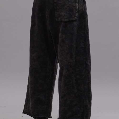 r13 cropped pleated sweatpant acid black 40348373090473