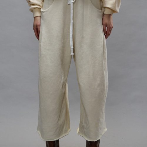 r13 cropped pleated sweatpant natural 39669834055849