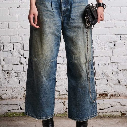 r13 cropped wide leg jean clinton blue 38642269061289