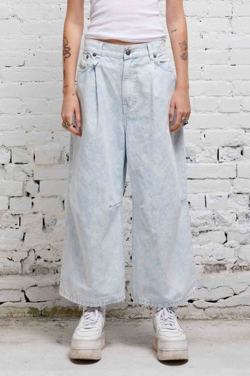 r13 cropped wide leg jean cloudy blue 37614318616745