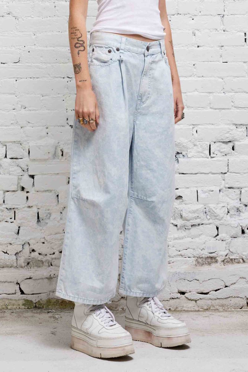 r13 cropped wide leg jean cloudy blue 37614318649513