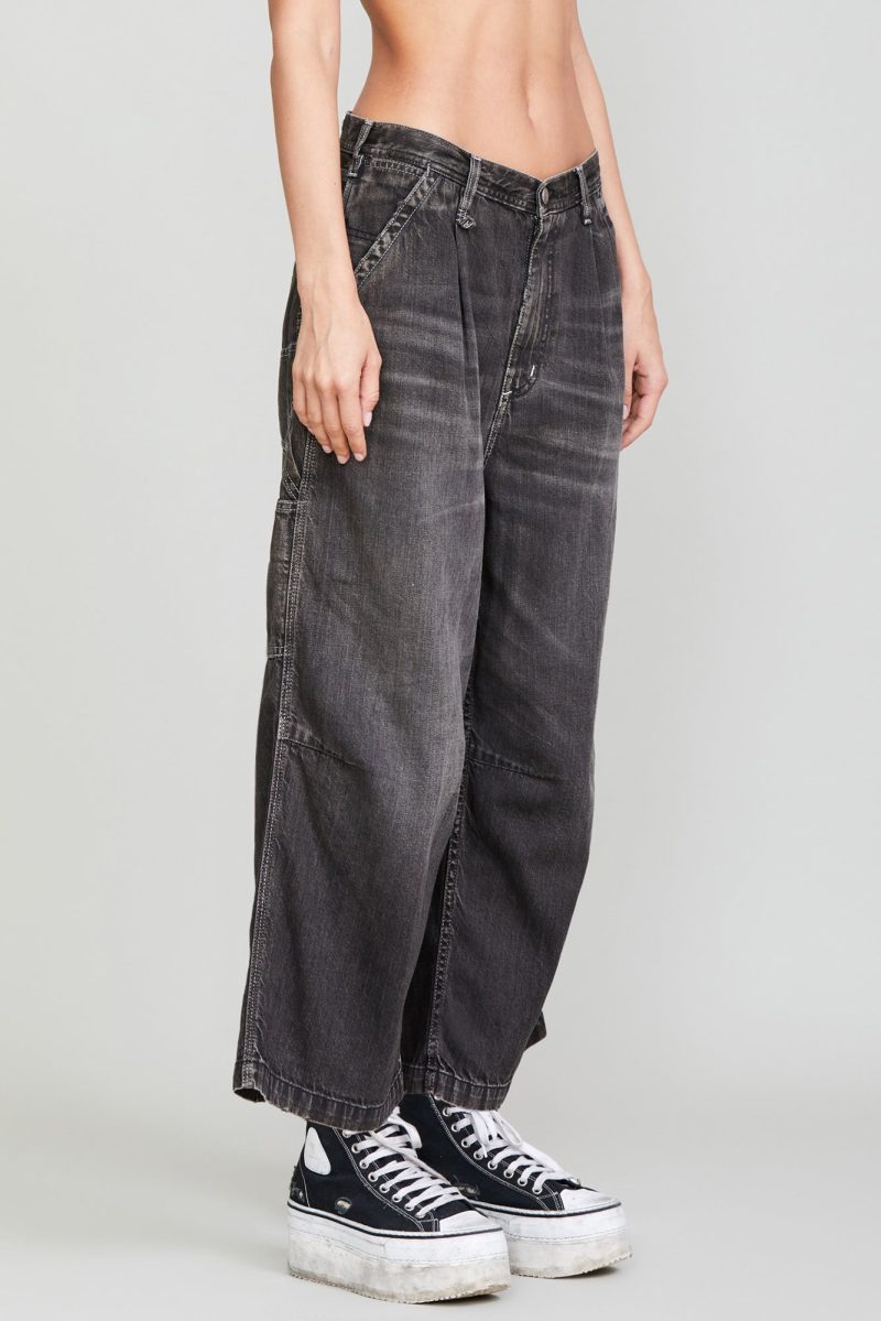 r13 cropped wideleg carpenter pant ellery black 36320261243049