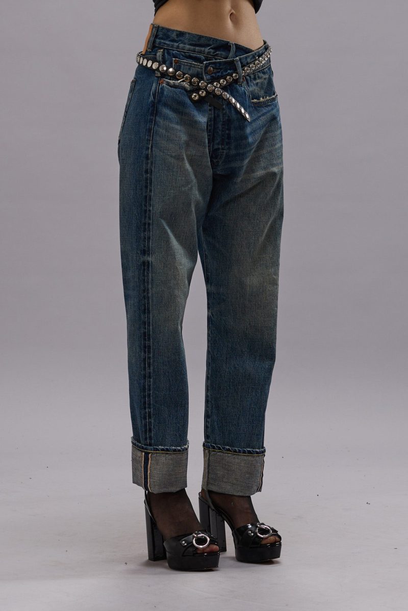 r13 crossover jean aspen selvedge blue 40223457149097