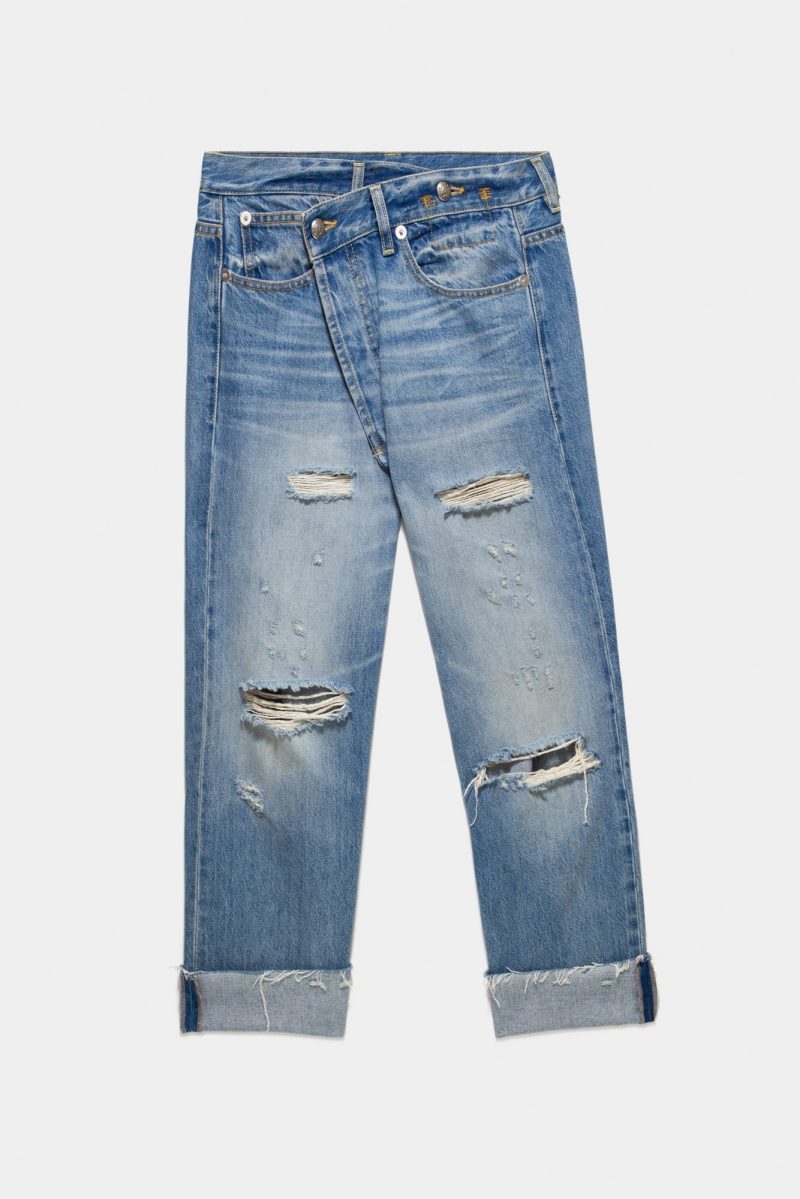 r13 crossover jean distressed emory 40913586225321