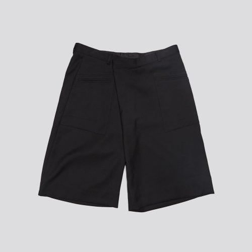 r13 crossover knee length shorts black 41031002489001