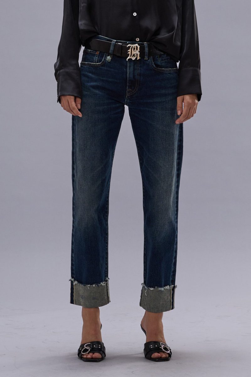 r13 cuffed romeo jean winnett selvedge blue 41013176828073