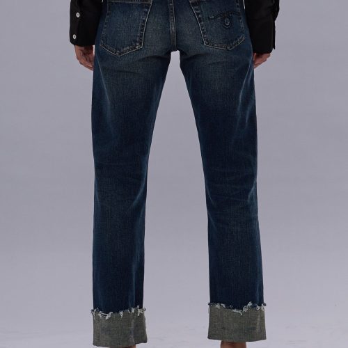 r13 cuffed romeo jean winnett selvedge blue 41013176926377