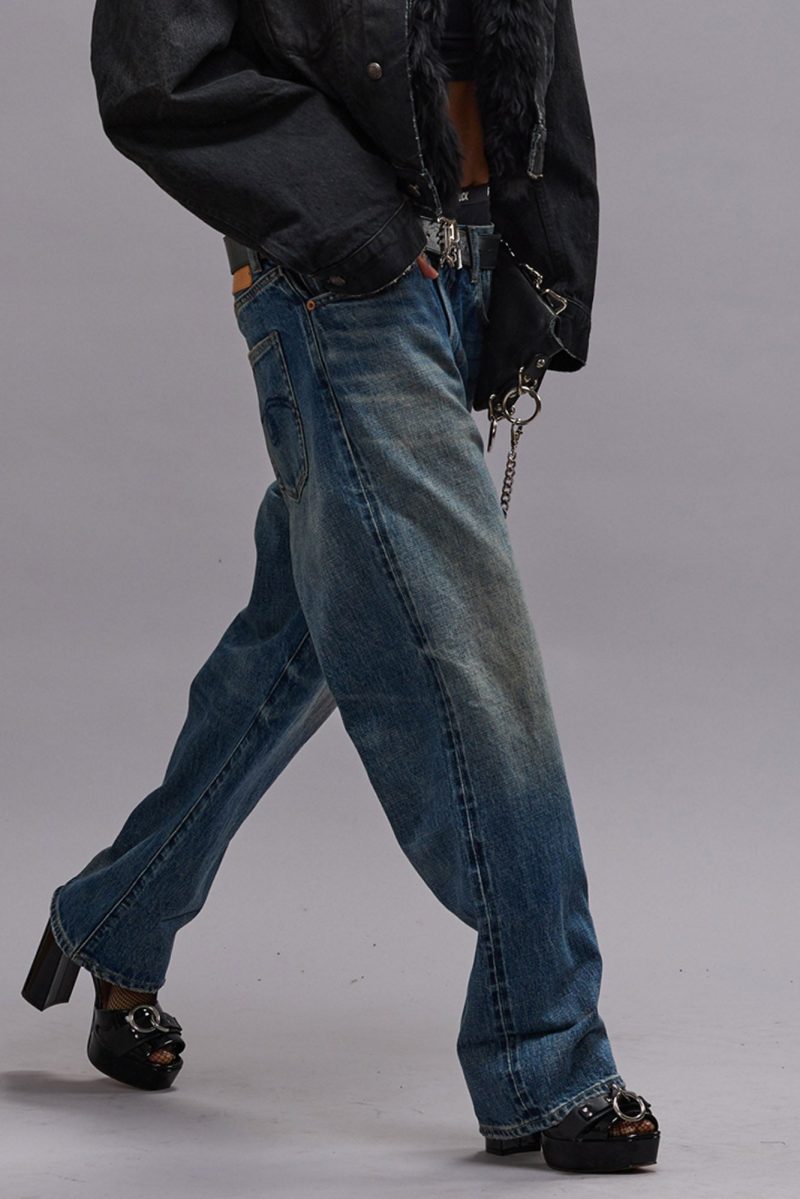 r13 cuffed x boyfriend jean aspen selvedge blue 40223514001577