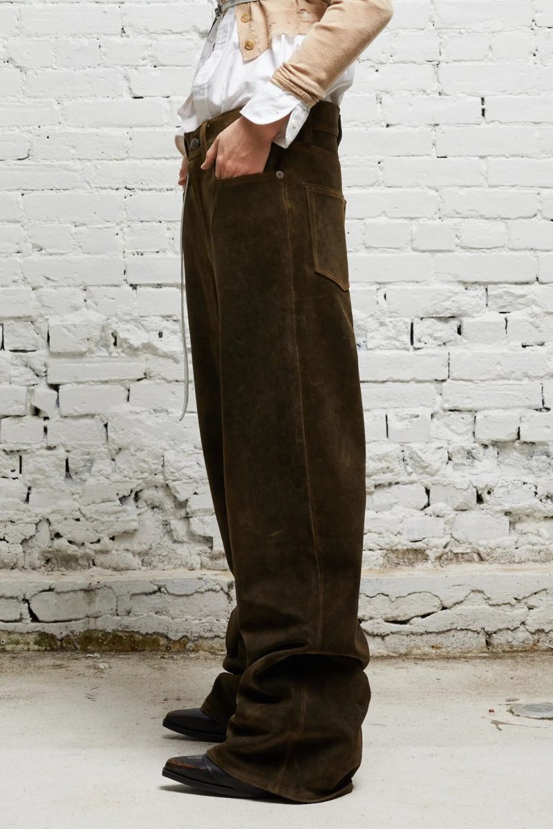 r13 d arcy loose leather pant brown 38019598385321