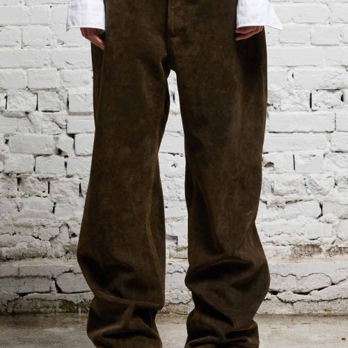 r13 d arcy loose leather pant brown 38019598450857