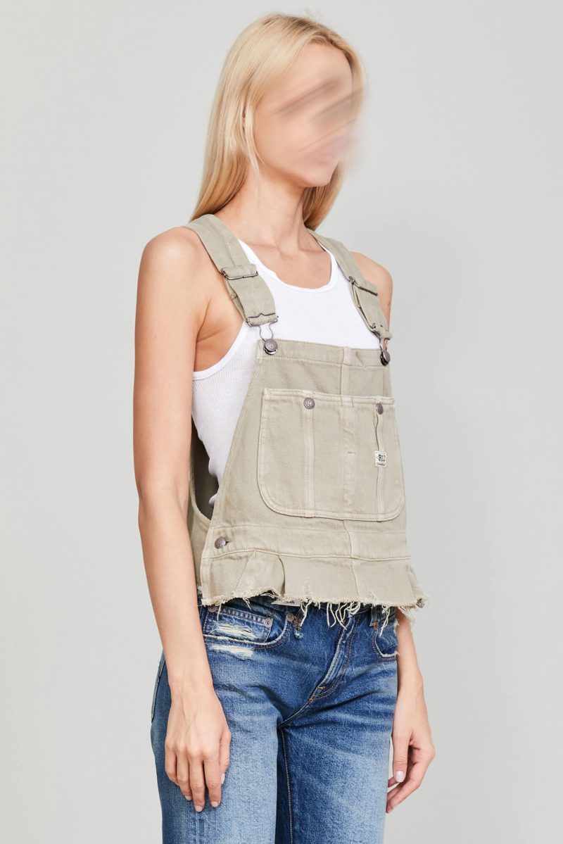 r13 damon overall bib khaki 37264589324457