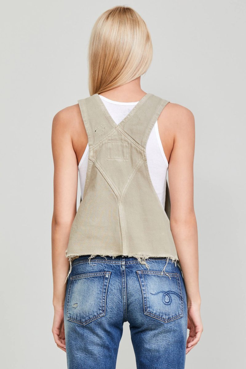 r13 damon overall bib khaki 37264589389993