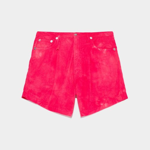 r13 damon pleated short fuchsia 37260100993193