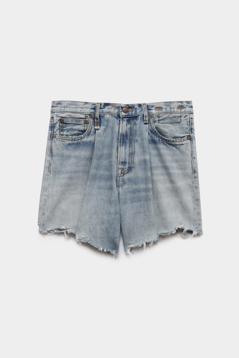 r13 damon pleated short lennon blue 26116566810793