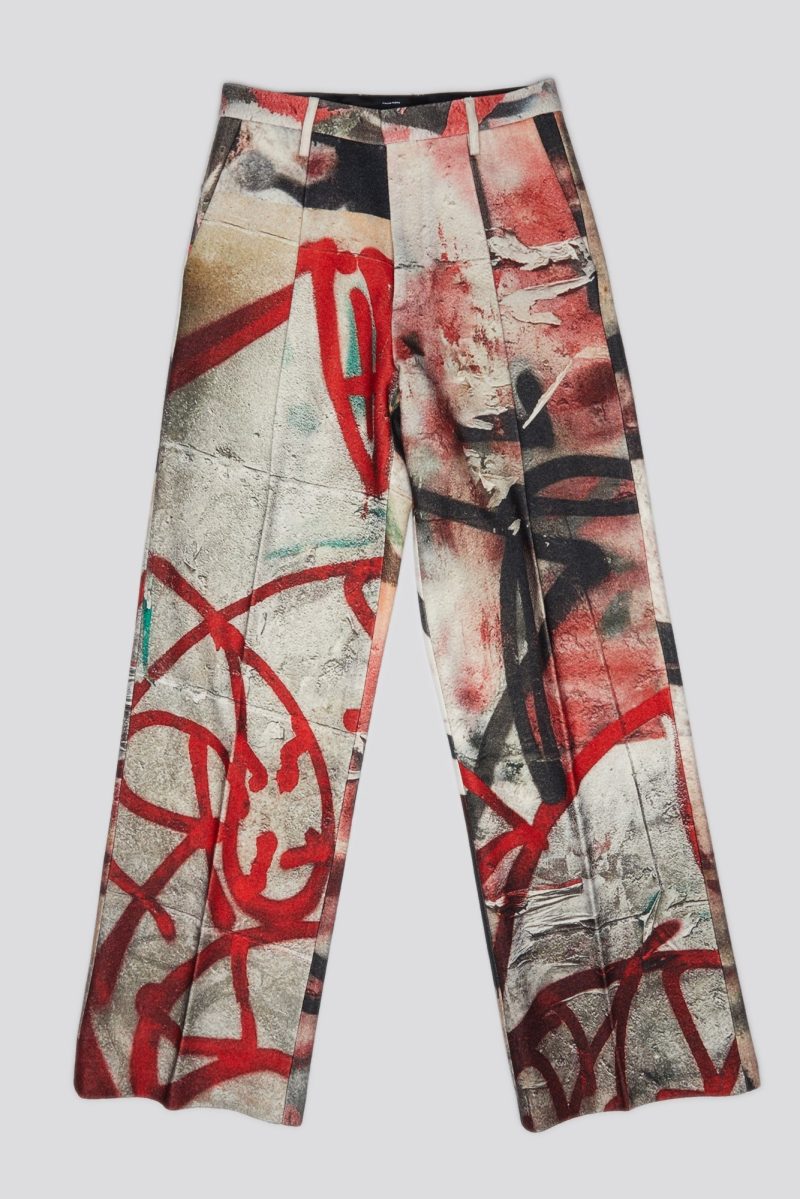 r13 damon wool trouser grunge mural 38241474838697