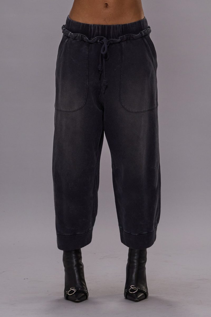 r13 deconstructed cropped sweatpant navy 41015124066473