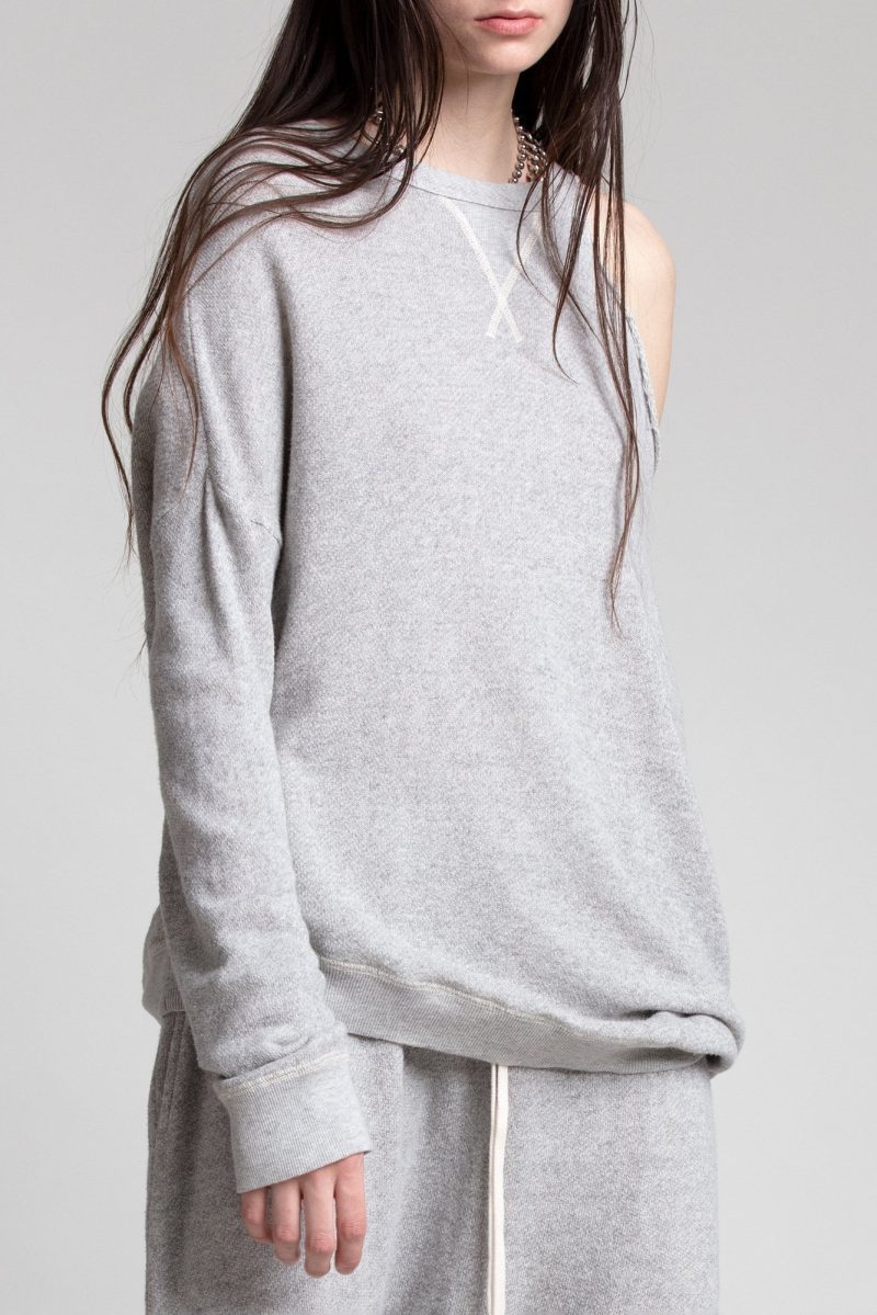 r13 distorted sweatshirt heather grey 37281355301033