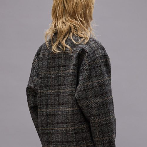 r13 double breasted jacket grey plaid 40355147710633