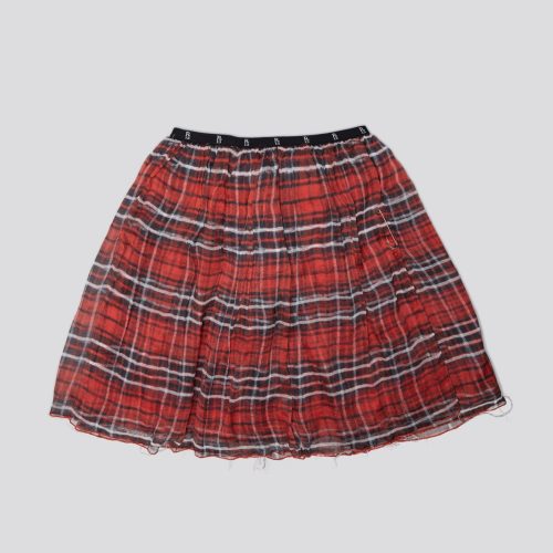 r13 double layer kilt skirt red plaid 38951832256681