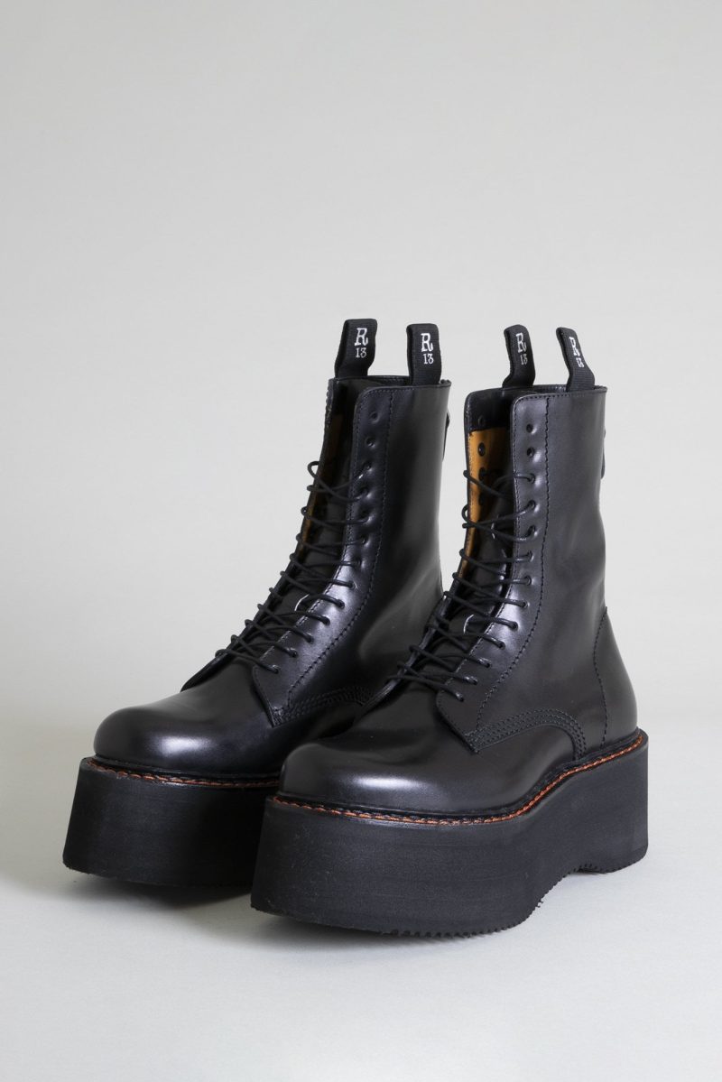 r13 double stack boot black 14203543257159