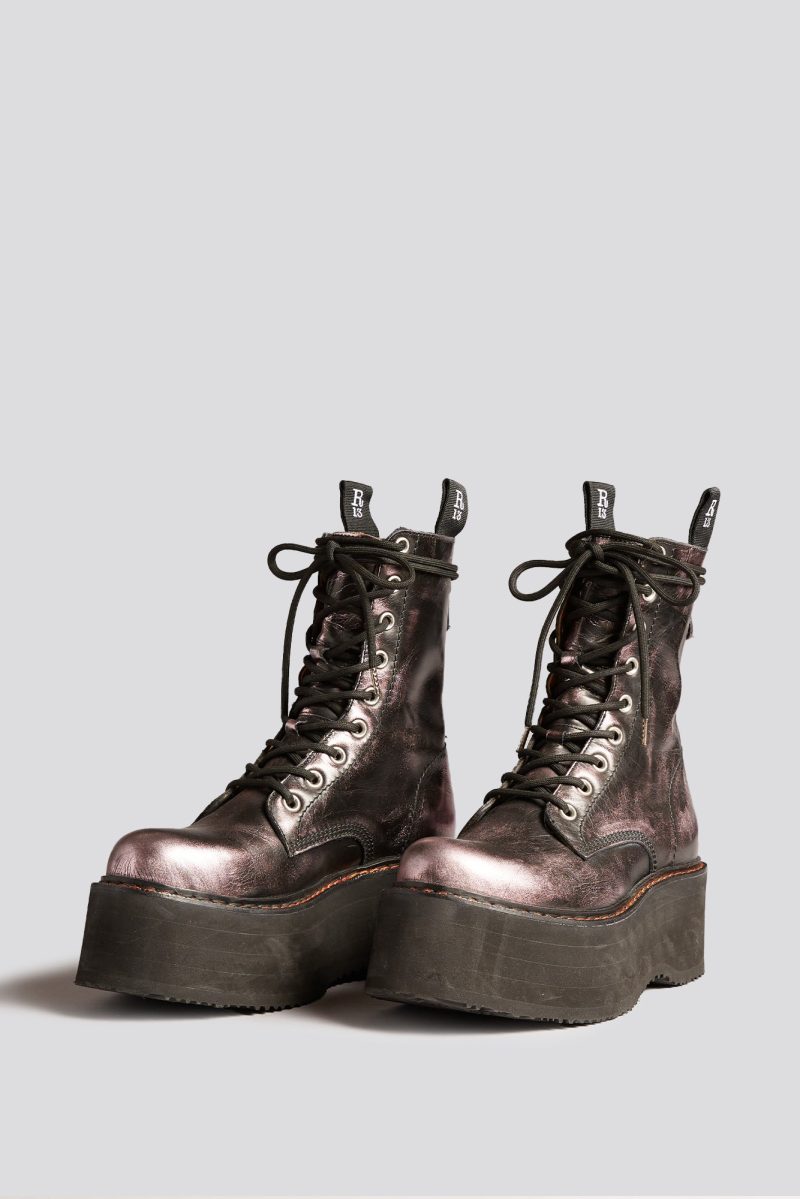 r13 double stack boot pink shine 39692004851881