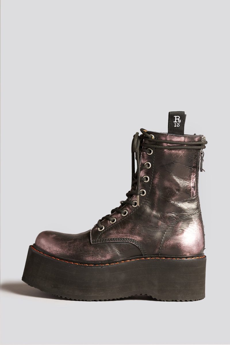 r13 double stack boot pink shine 39841886011561