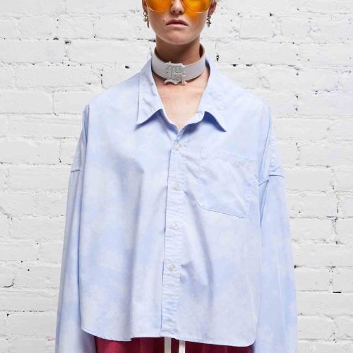 r13 drop neck cropped shirt cloudy blue 37614322942121