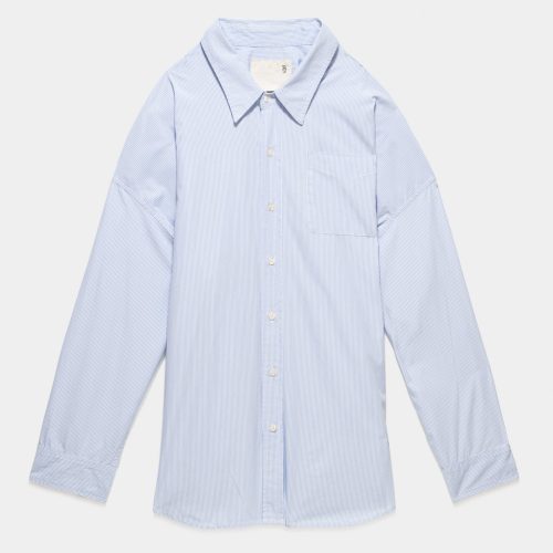 r13 drop neck shirt blue and white stripe 32487856898217