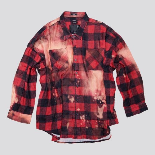 r13 drop neck workshirt red buffalo overdye 38215958692009