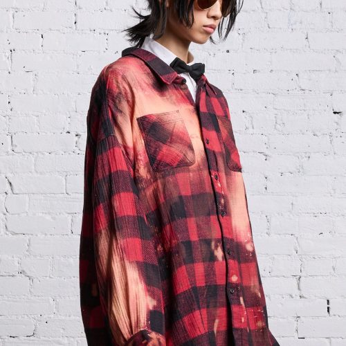 r13 drop neck workshirt red buffalo overdye 38278633390249