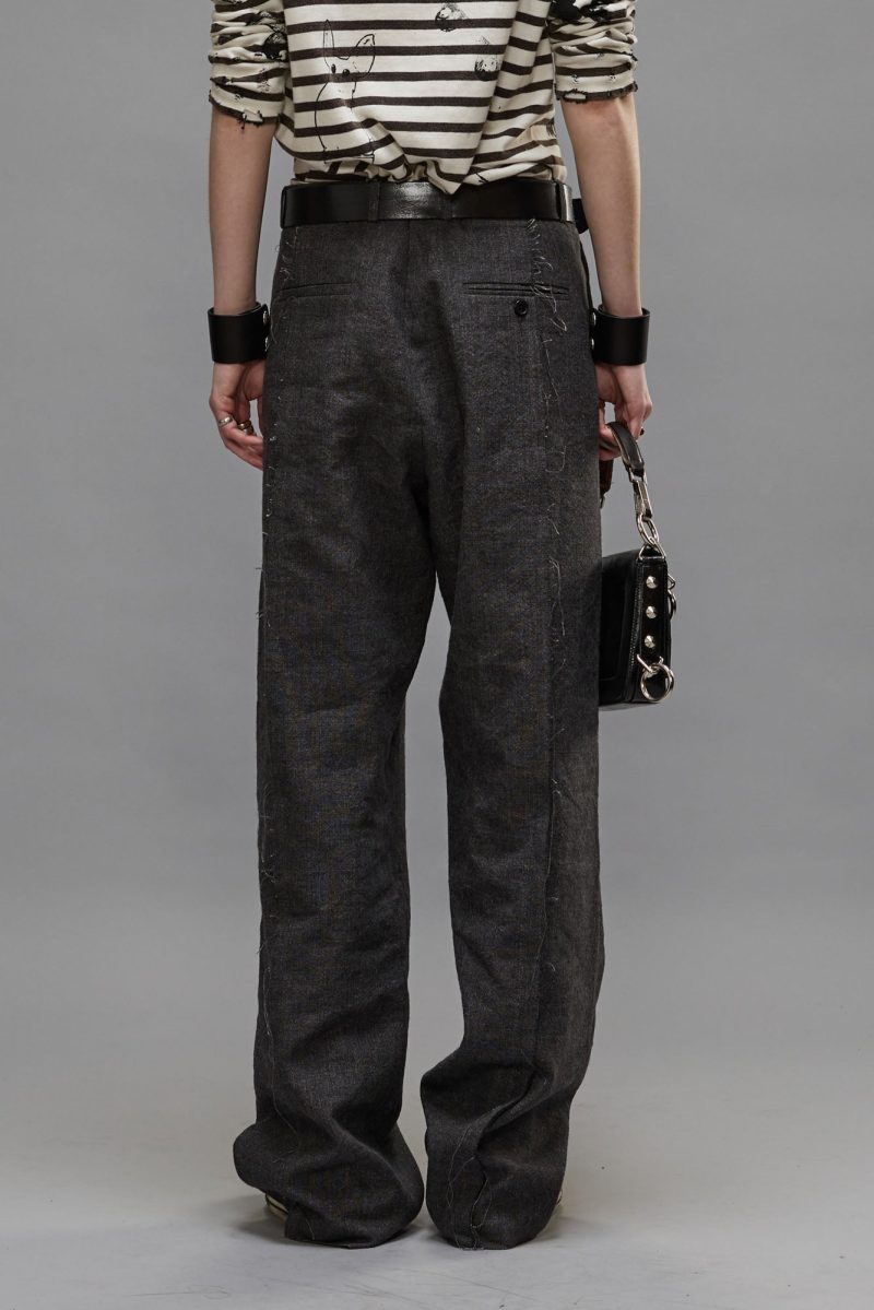 r13 exposed seam trouser dark grey 39770602668201