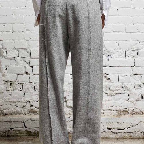 r13 exposed seam trouser light heather grey 40926567465129