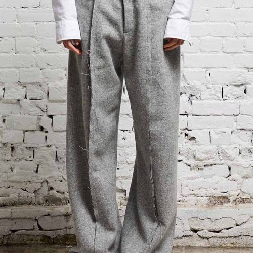 r13 exposed seam trouser light heather grey 40926567497897