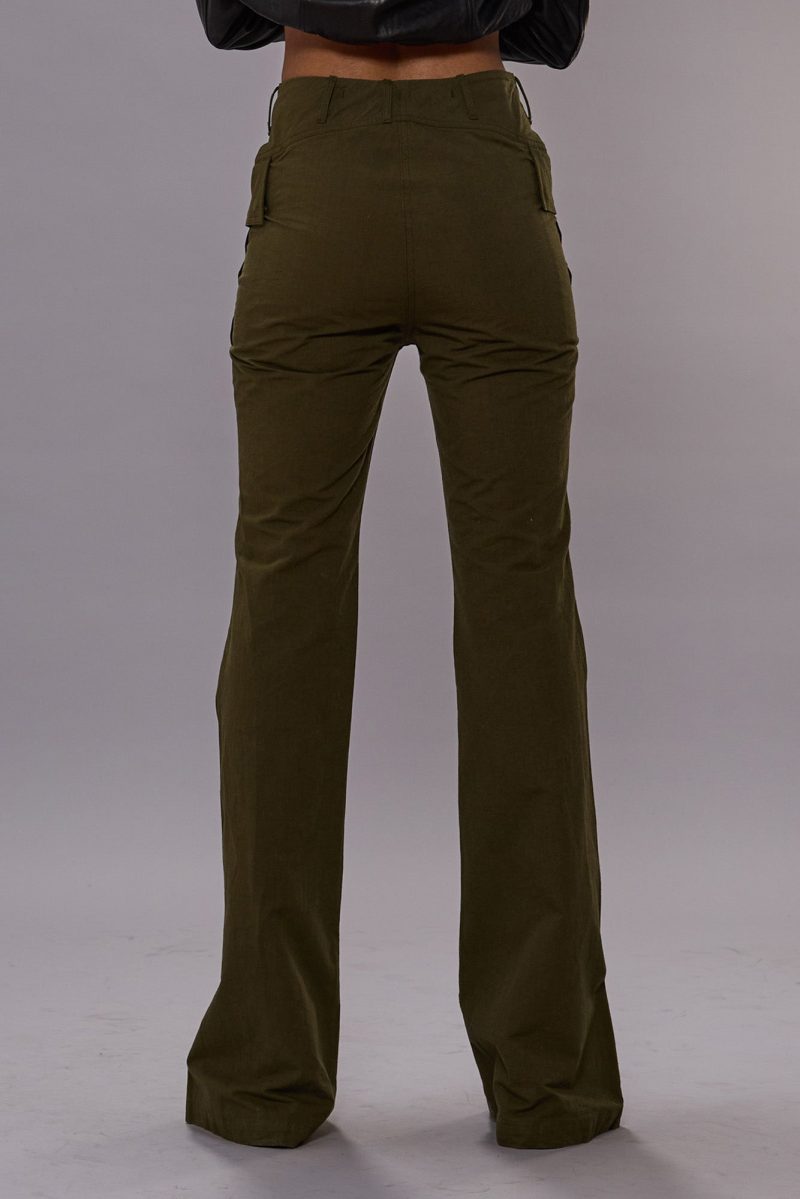 r13 flare leg pant olive 41015294165161