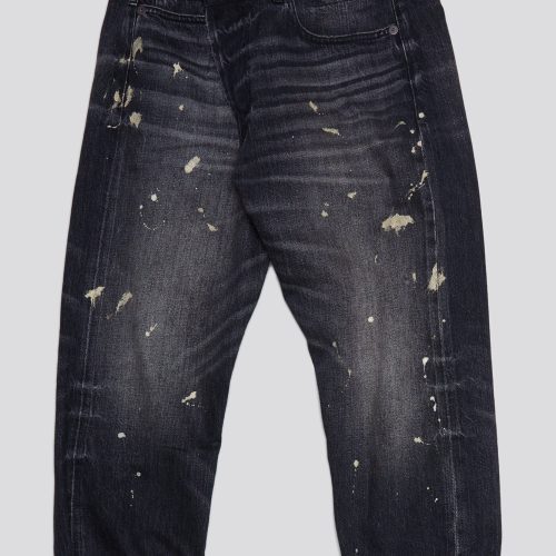 r13 gold splatter crossover jean eton selvedge black 38642285936809