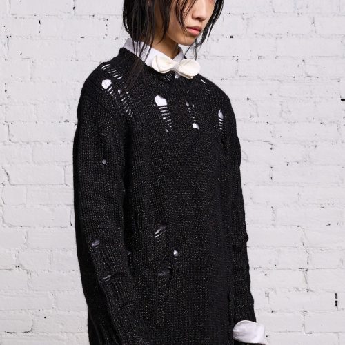 r13 grunge sweater black glitter 38531244654761