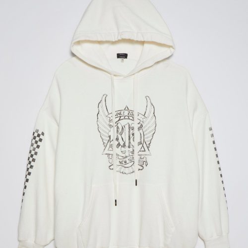 r13 jumbo skate hoodie white 37614330708137