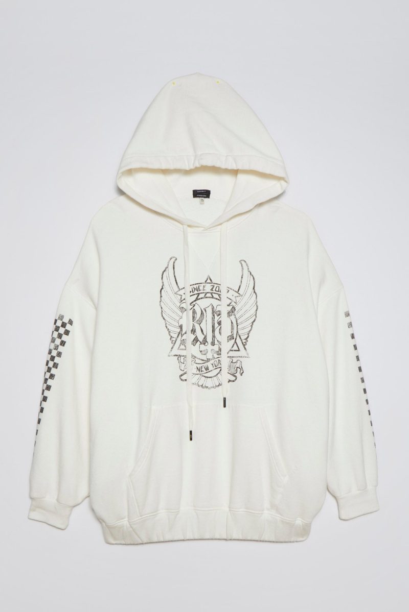 r13 jumbo skate hoodie white 37614330708137